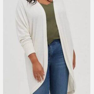 Taupe super soft long cardigan